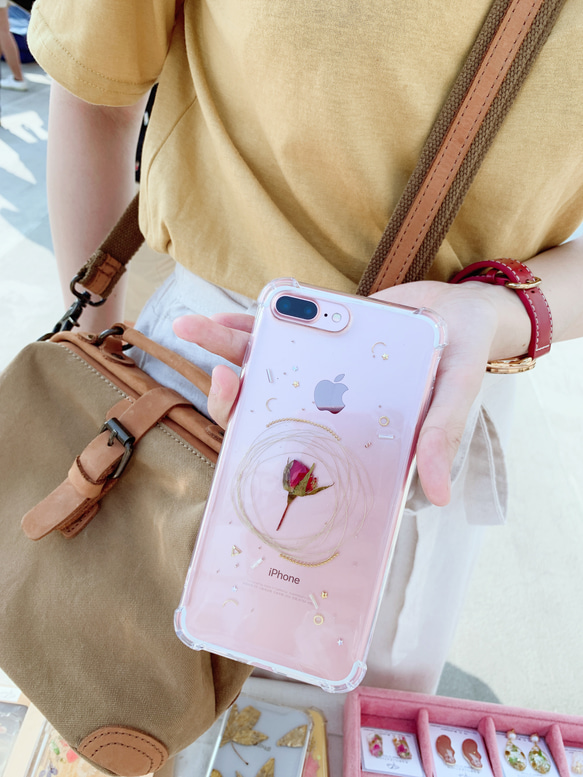 星の王子様 iPhone専用オリジナル携帯電話ケース ドライフラワー保護ケース 2枚目の画像