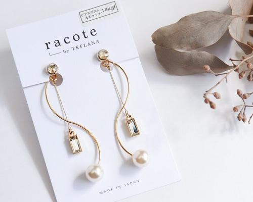 みっちゃん様専用️ フローライトスクロールカービング 14kgf ピアス