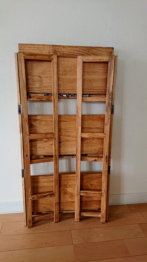 木製本棚  3段   折り畳み可能 3枚目の画像