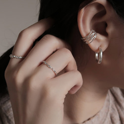 森林系 925純銀 水藤 耳骨夾 耳夾 耳環 第8張的照片