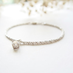 925純銀 璀璨銀河 鋯石 手鍊 免費送禮包裝 第2張的照片