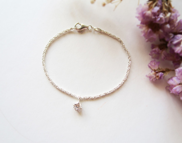 925純銀 璀璨銀河 鋯石 手鍊 免費送禮包裝 第4張的照片