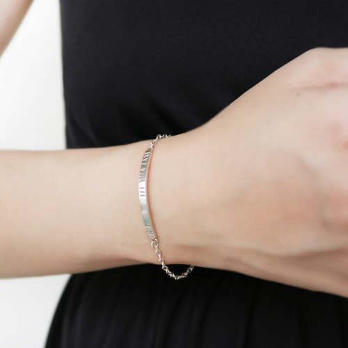 925スターリングシルバー スマイルコード文字 ローマ数字 カスタム刻印