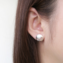 925純銀 骷顱頭 耳針耳環 (一對) 第3張的照片