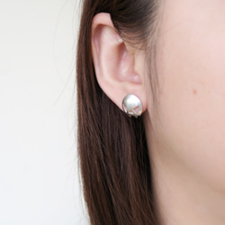 925純銀 骷顱頭 耳針耳環 (一對) 第4張的照片