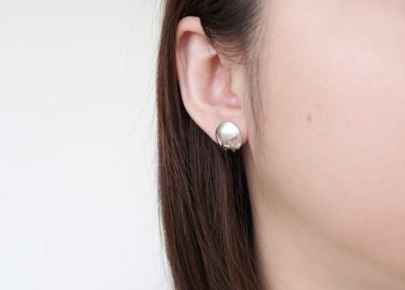 925純銀 骷顱頭 耳針耳環 (一對) 第4張的照片