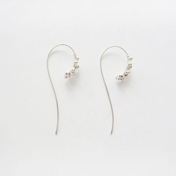 925純銀  雨露 草蕨 耳環或耳夾 一對 免費送禮包裝 第2張的照片