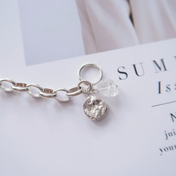 925純銀 原焠 沁涼白水晶 T扣 手鍊 免費送禮包裝 第3張的照片