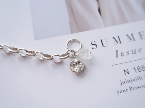 925純銀 原焠 沁涼白水晶 T扣 手鍊 免費送禮包裝 第3張的照片