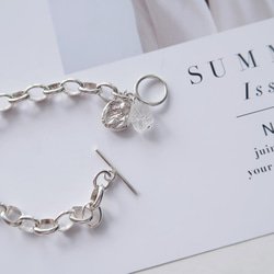 925純銀 原焠 沁涼白水晶 T扣 手鍊 免費送禮包裝 第4張的照片