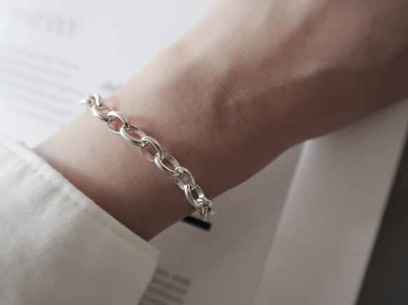 925純銀 原焠 沁涼白水晶 T扣 手鍊 免費送禮包裝 第5張的照片