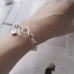 925純銀 原焠 沁涼白水晶 T扣 手鍊 免費送禮包裝 第7張的照片