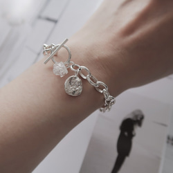 925純銀 原焠 沁涼白水晶 T扣 手鍊 免費送禮包裝 第8張的照片