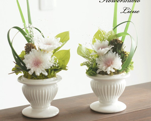 仏花】ことね菊の仏花（紫） 全てプリザーブドフラワーを使用してい