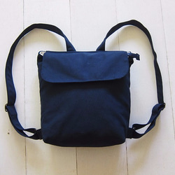 Canvas Backpack-Small(Zipper Closure/External Zipper Pocket) 1枚目の画像