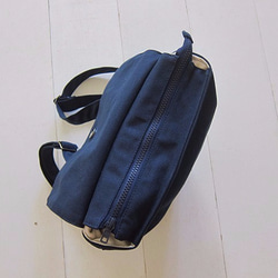 Canvas Backpack-Small(Zipper Closure/External Zipper Pocket) 3枚目の画像