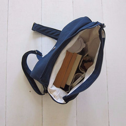 Canvas Backpack-Small(Zipper Closure/External Zipper Pocket) 4枚目の画像