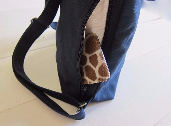 Canvas Backpack-Small(Zipper Closure/External Zipper Pocket) 5枚目の画像