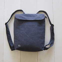 Canvas Backpack-Small(Zipper Closure/External Zipper Pocket) 1枚目の画像