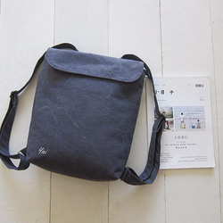 Canvas Backpack-Small(Zipper Closure/External Zipper Pocket) 2枚目の画像