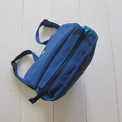 Canvas Backpack-Small(Zipper Closure/External Zipper Pocket) 3枚目の画像