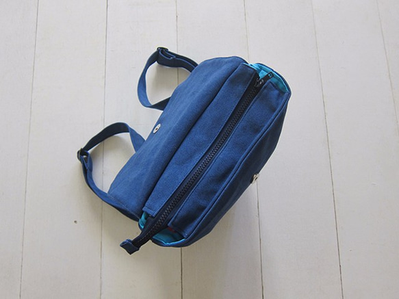 Canvas Backpack-Small(Zipper Closure/External Zipper Pocket) 3枚目の画像