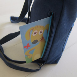 Canvas Backpack-Small(Zipper Closure/External Zipper Pocket) 5枚目の画像