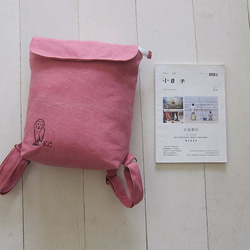 Canvas Backpack-Small(Zipper Closure/External Zipper Pocket) 2枚目の画像