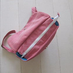 Canvas Backpack-Small(Zipper Closure/External Zipper Pocket) 4枚目の画像