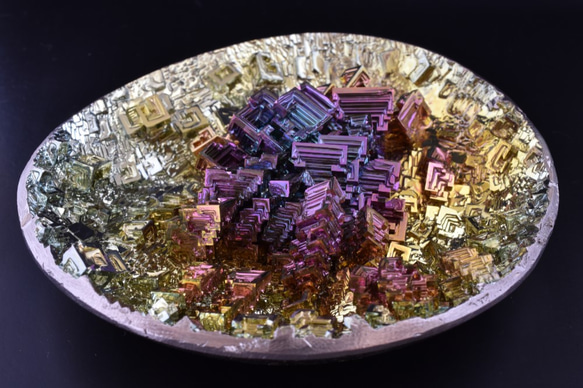 ビスマス結晶ガーデン（大／ピンク） 立体・オブジェ ビスマス本舗