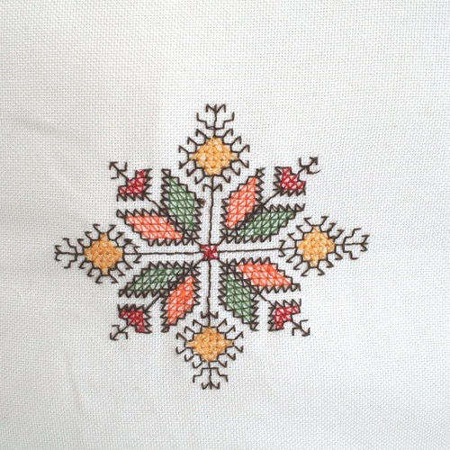 モロッコ　マルチカバー　刺繍ハンドメイド　現地購入 モロッコ マルチカバー 刺繍ハンドメイド 現地購入