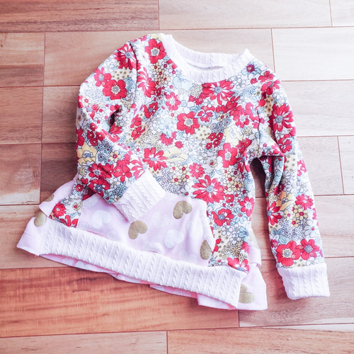 100]お花畑*ガーリートレーナー 子供服 HIKALIT* 通販｜Creema  