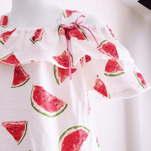 110]スイカ*レディワンピース 子供服 HIKALIT* 通販 11614206｜Creema