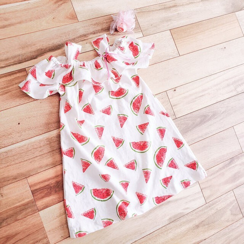 110]スイカ*レディワンピース 子供服 HIKALIT* 通販 11614206｜Creema