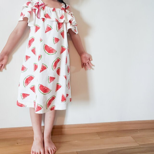 110]スイカ*レディワンピース 子供服 HIKALIT* 通販 11614206｜Creema