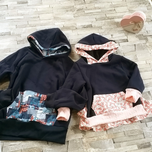 110]おそろいができる*navyガーリートレーナー 子供服 HIKALIT* 通販  