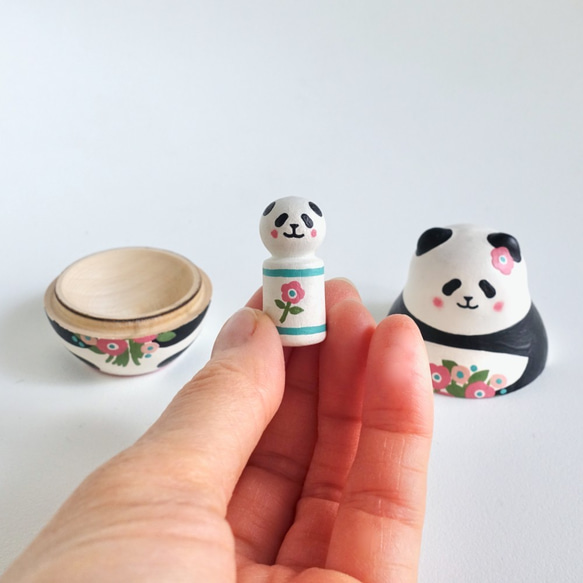 花束パンダ《親子セット》 5枚目の画像