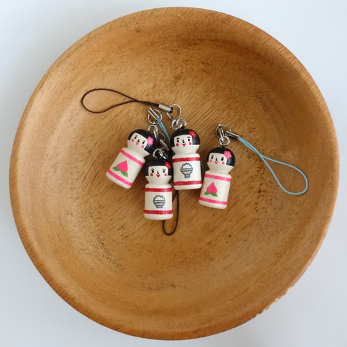 ミニごはんこけし・ストラップ その他携帯アクセサリー こきちや 通販