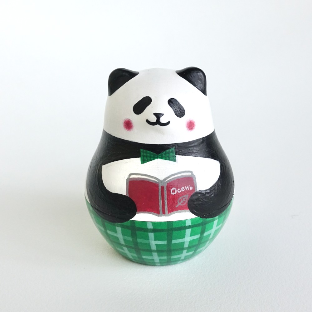 秋色パンダ《読書の秋》