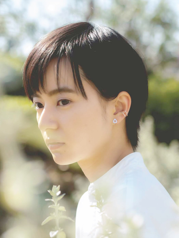 Twin Earcuff 毎日のイヤカフ　(gold/silver) 【E45-321S/G】 1枚目の画像