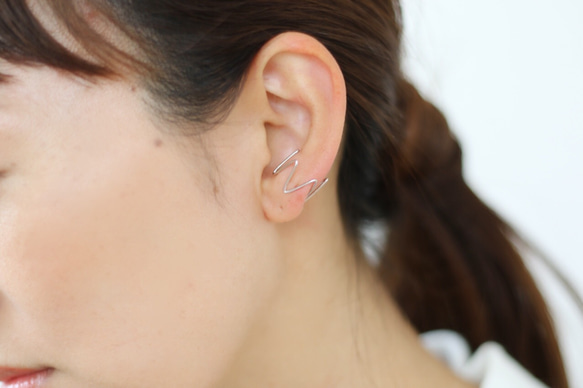 rhythm  ear cuff(シルバー)【E41-311S】 5枚目の画像