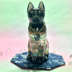 黒猫Dream cat(アメジスト＆オブシディアン) 4枚目の画像