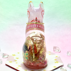 優しいピンク色のDream Cat(アメジスト&ローズクオーツ) 5枚目の画像