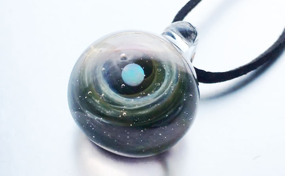 [售出]世界＃21〜的星系火花〜玻璃挂件宇宙 第3張的照片