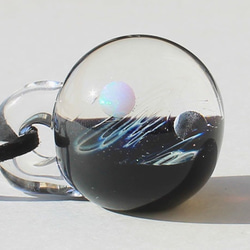 新的神秘世界兩種類型的貓眼石隕石含有縮影玻璃挂件宇宙 第4張的照片