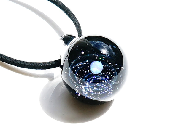 星塵世界。 White Opal＆Opal Clustered ver 2 Glitter Glass Pendant Spac 第2張的照片