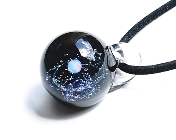 星塵世界。 White Opal＆Opal Clustered ver 2 Glitter Glass Pendant Spac 第3張的照片