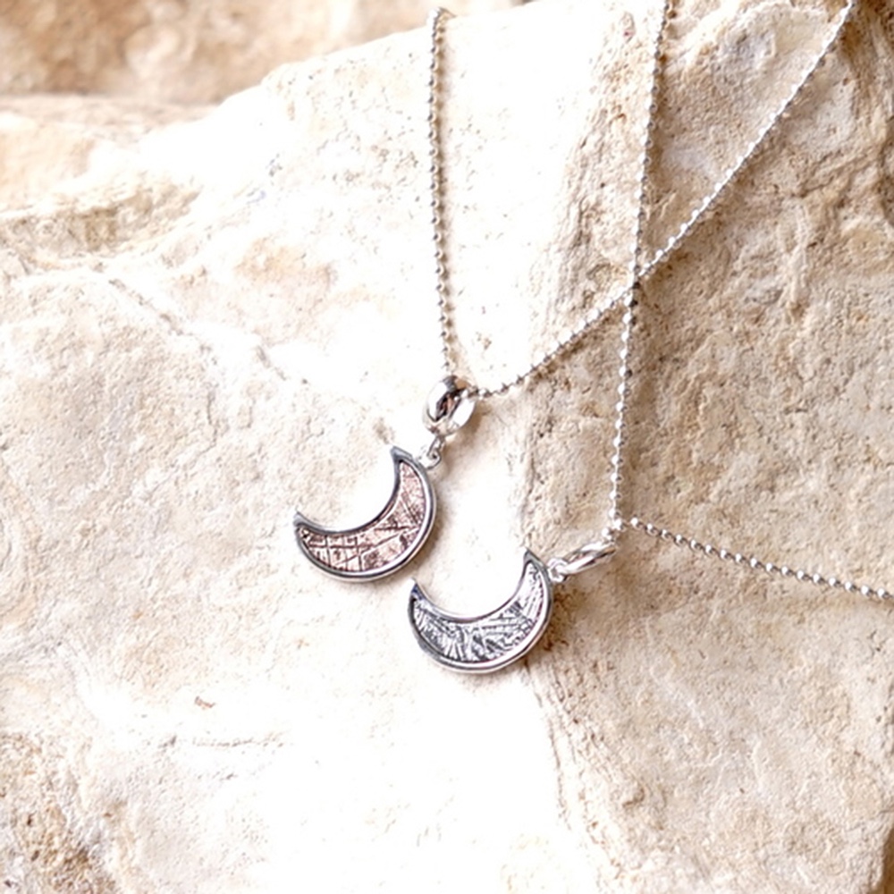 SV925 ギベオン隕石 ムーン 三日月 ペンダント