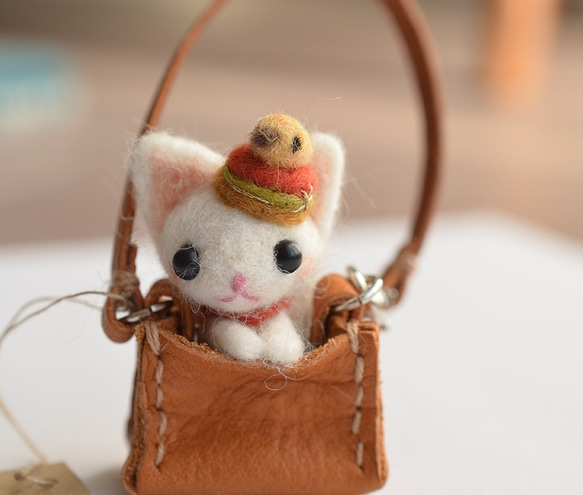 chamy様☆羊毛フェルト chama 羊毛フェルト＋毛糸 MIX 犬 ハンドメイド