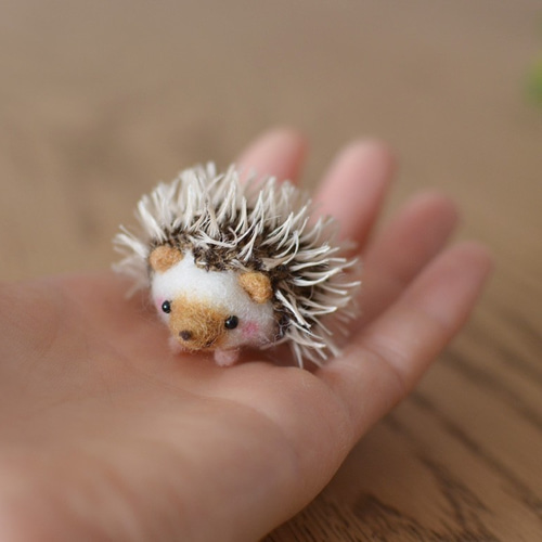 ハリネズミのハリ田くん 羊毛フェルト nekko 通販｜Creema(クリーマ 